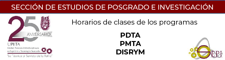 Horarios posgrado