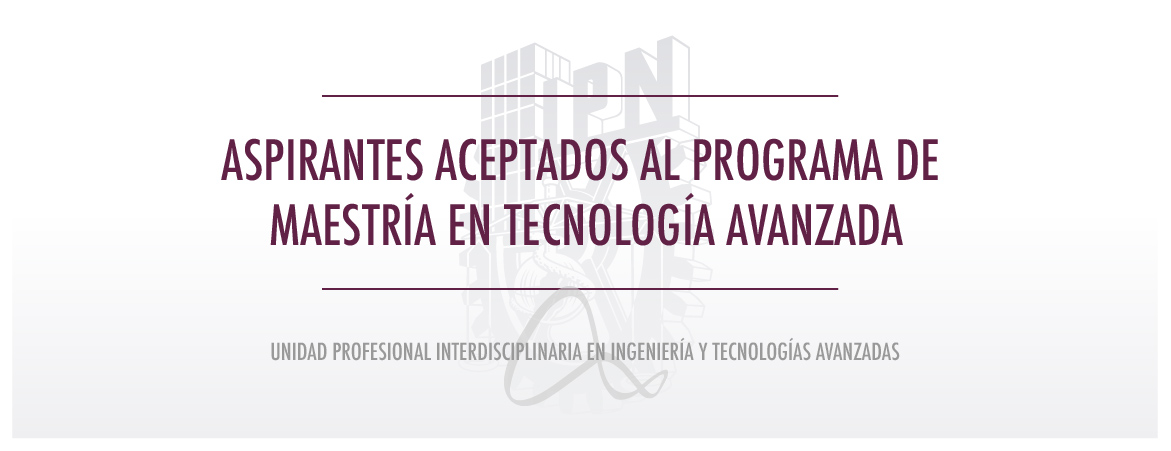 Aspirantes aceptados